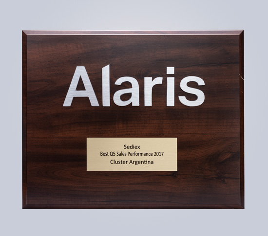 Placa de Alaris Best Sales Performances 2017 Cluster Argentina
